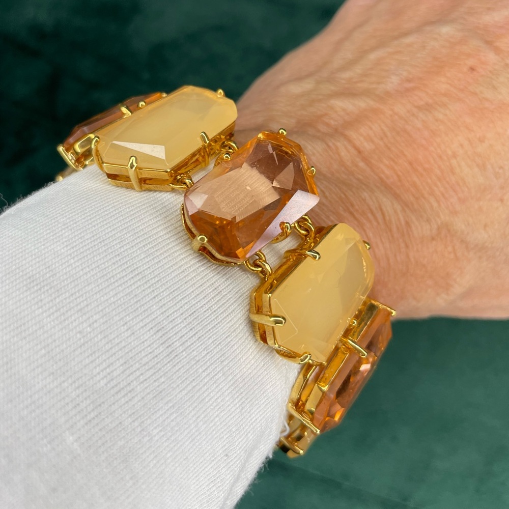 Kate Spade chunky amber stone bracelet